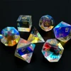 Rainbow glass dice as your requested