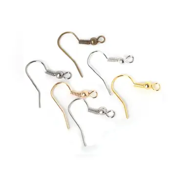 Wholesale 200pcs Matel Earring Hooks Earrings For Jewelry Making Woman Clasps Earrings DIY Woman Jewelry Findings
