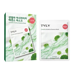 Private Label Skin Care Moisturizing Whitening Hydrating Smoothing Centella Asiatica Serum Face Mask Sheet
