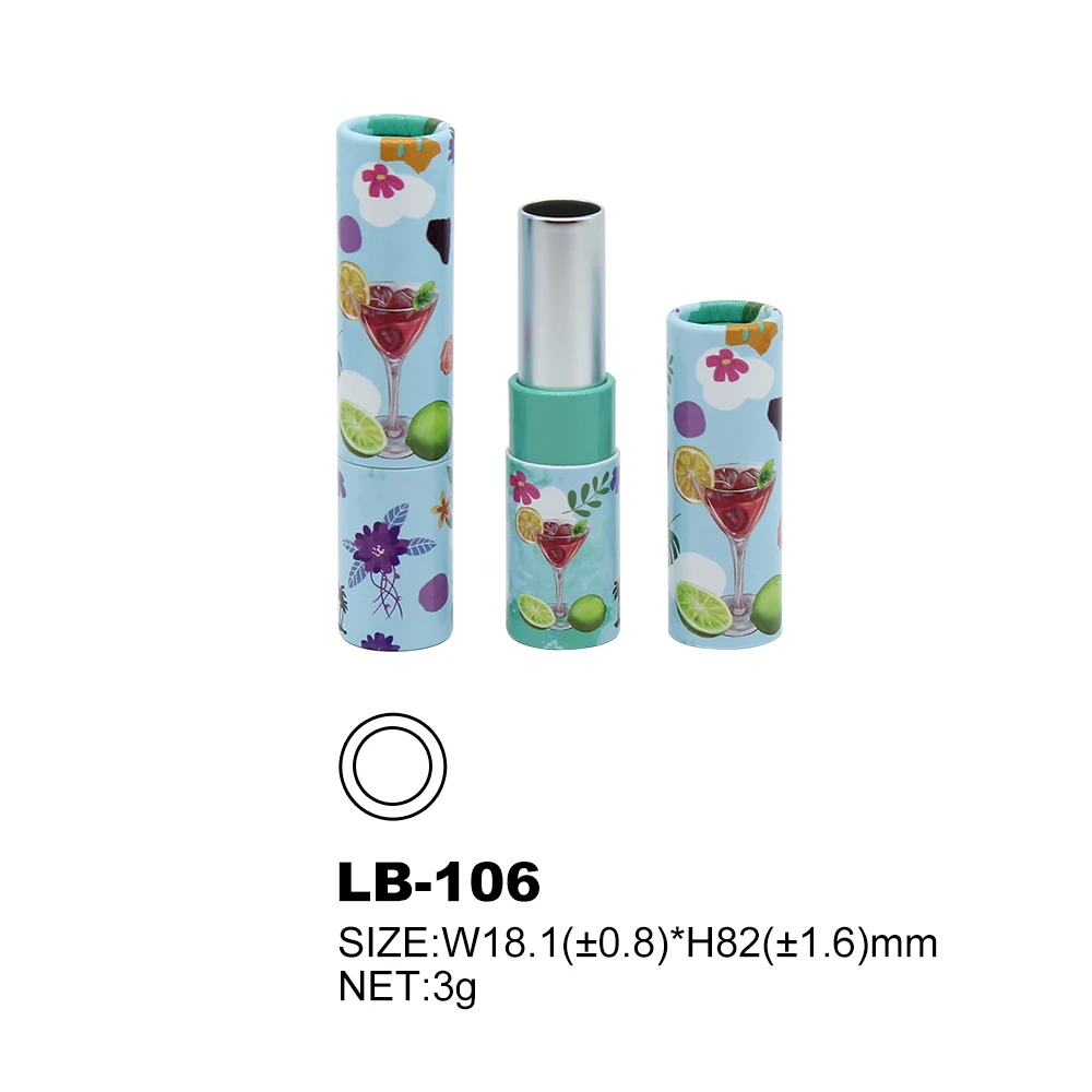Paper Packaging Tubes High Quality Lipstick Container Round Custom Tube Packaging Lipbalm Tube Twist Up Paper Tube