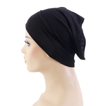 Under Scarf Hijab Cap Under Caps For Turban Head Wraps Scarf Solid Color Hijab Tube Unisex Stretch Dreadlocks Tube Neck Cover