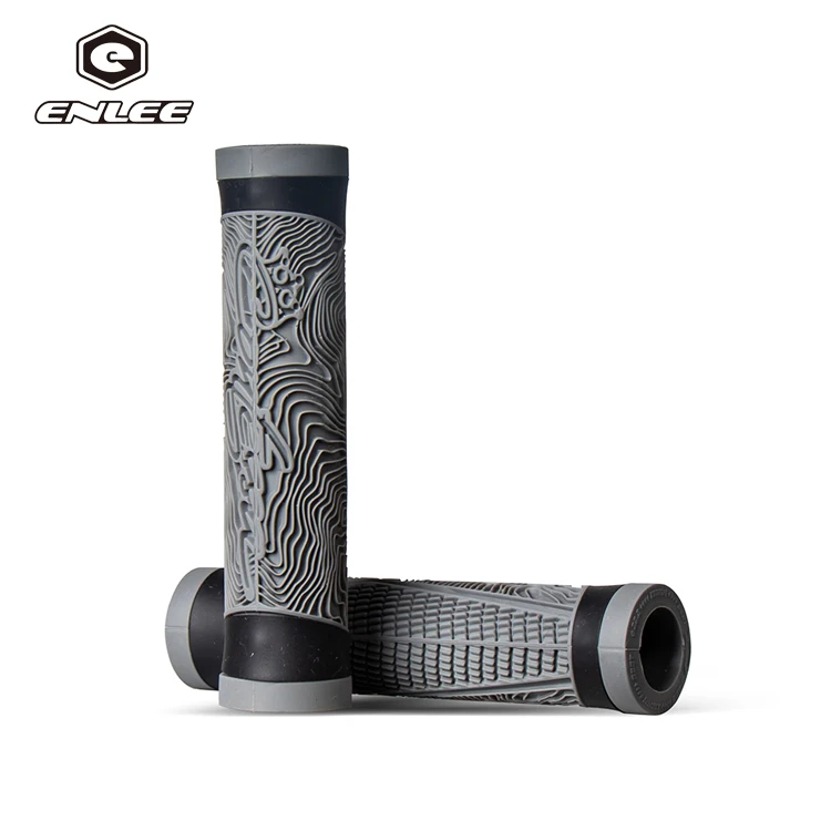 ENLEE Unique Design Bicycle Handle bar Grips Cover Double Color Bike Hand Grip