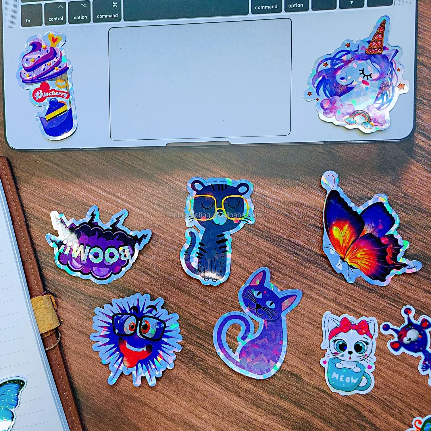 Coating Coating Holographic Sticker Paper Printable Vinyl Sticker Paper Holographic Sheets Inkjet Vinyl Paper