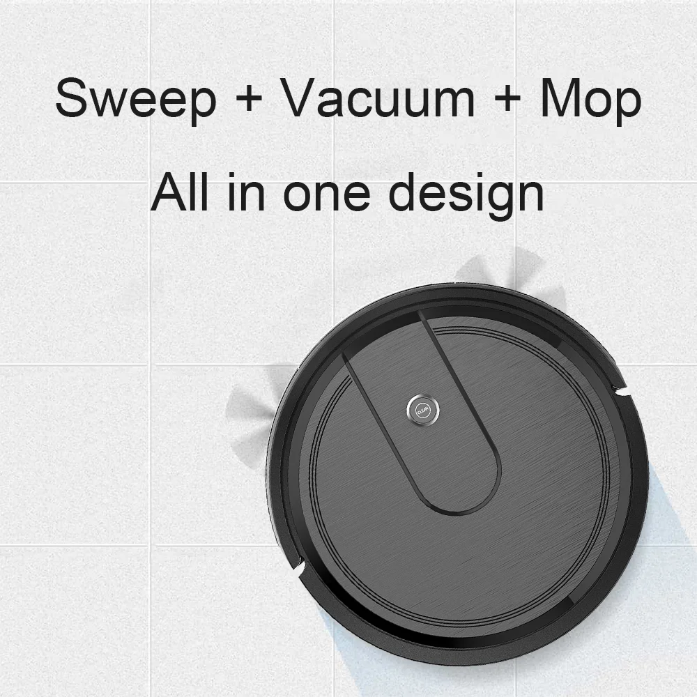 Smart App Control Robot Vacuum Cleaner with 2800Pa Power Auto-Charging Dry Wet Mopping for Home & Hotel Gyroscope Navigation