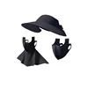 Gorro/máscara/protector de cuello desmontable (negro)