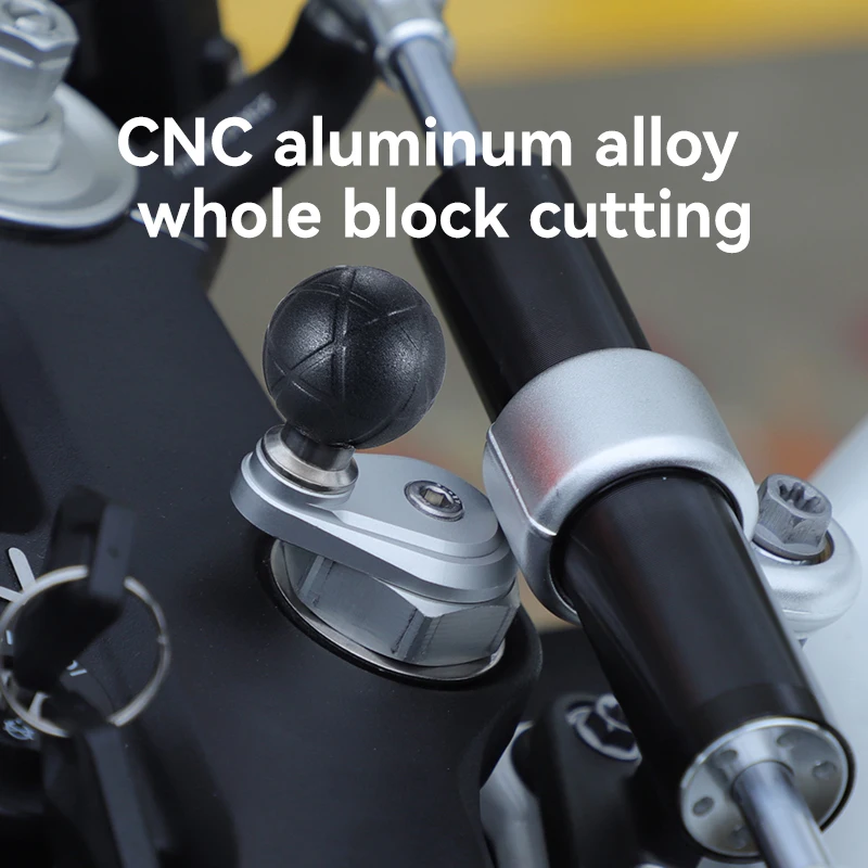 Best Quality SMNU Aluminium Alloy Flexible 25mm Motorcycle Phone Mount Stand Head Ball Adapter Mobile Cellphone Holder Base