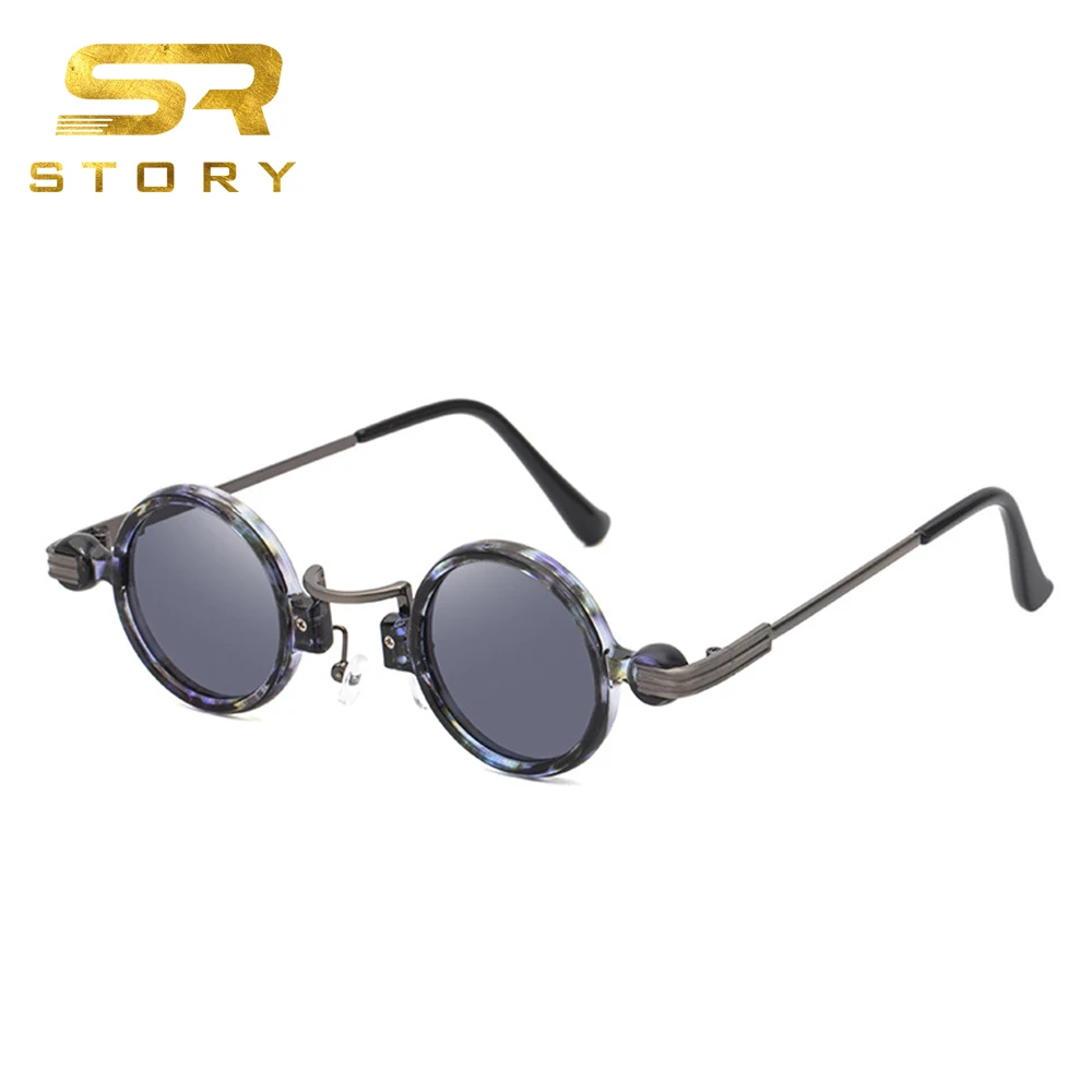 Wholesale STORY W220 Vintage Steam Punk Small Frame Round Sunglasses Men  Women 2021 Brand Designer Retro Red Lens Hip Hop Sun Glasses From  m.