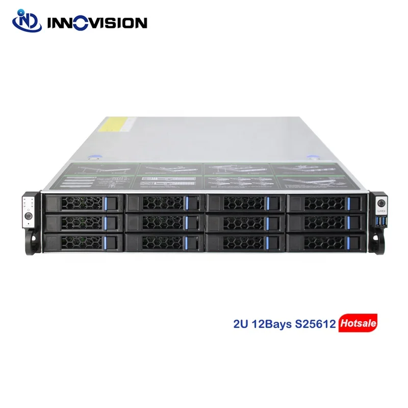 Compact 2U 12bay Rack Server Chassis L560MM Option 12GB Mini HD  Nvme Hotswap Backplane