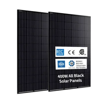 400w 450w All Black Mono Panneau Solaire Painel Solar Risen Energy ...