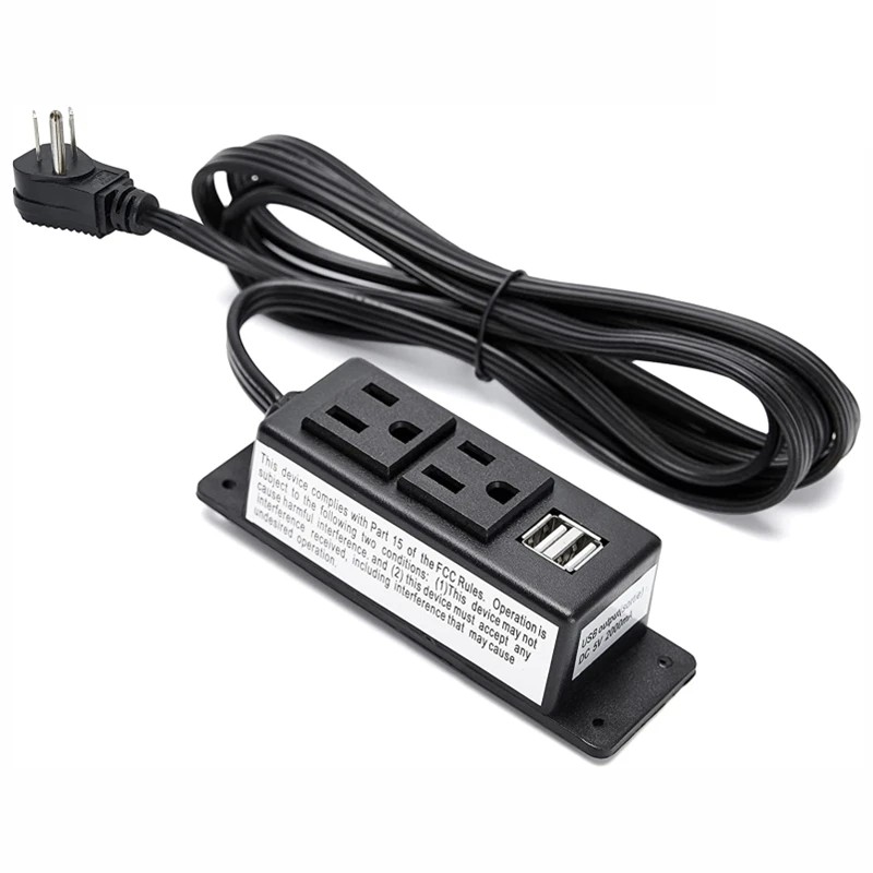 Wall Mount Power Strip 4 Outlet Mountable Power Strip 2 Usb 4port