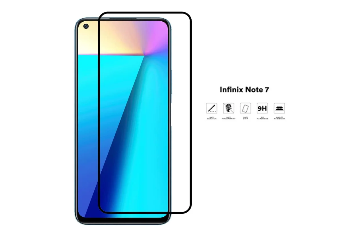 High Quality Full Cover Glue Tempered Glass for Infinix Smart Hot 40i 3D  Screen Protector for Tecno Spark Go 2024 20C