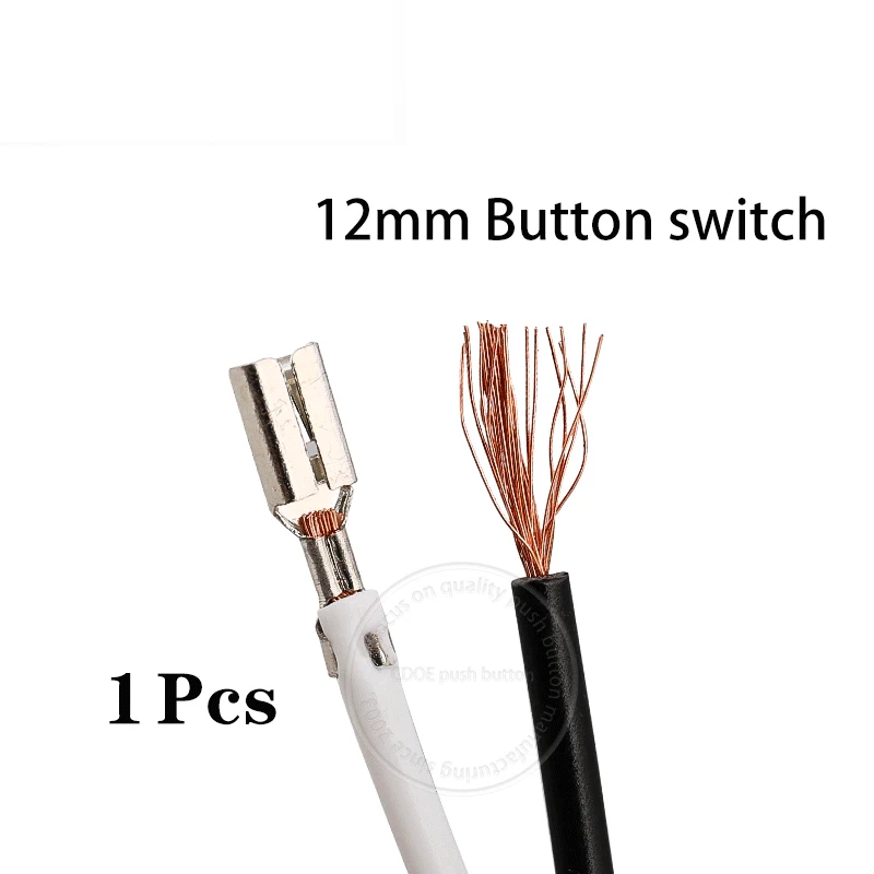 China Suppliers' Quick Access Wired Harness Connector Metal and Plastic Push Button Switches Circuit for 16mm 19mm 22mm Hole