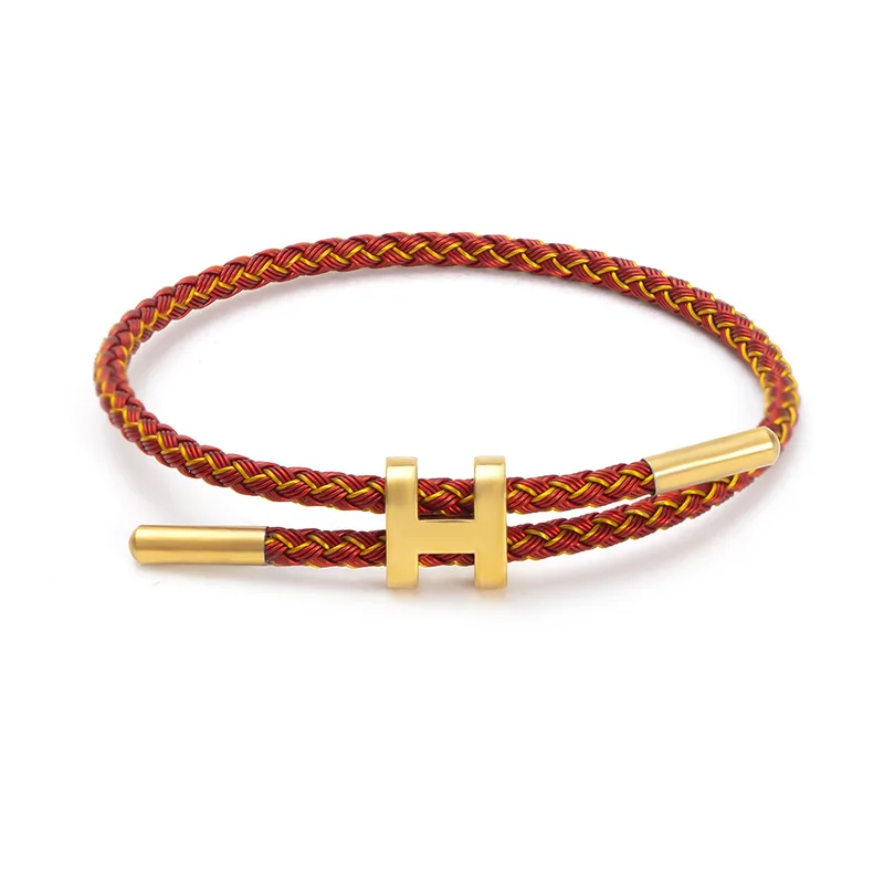 High Quality Adjustable Stainless Steel Bracelet Multicolor String ...