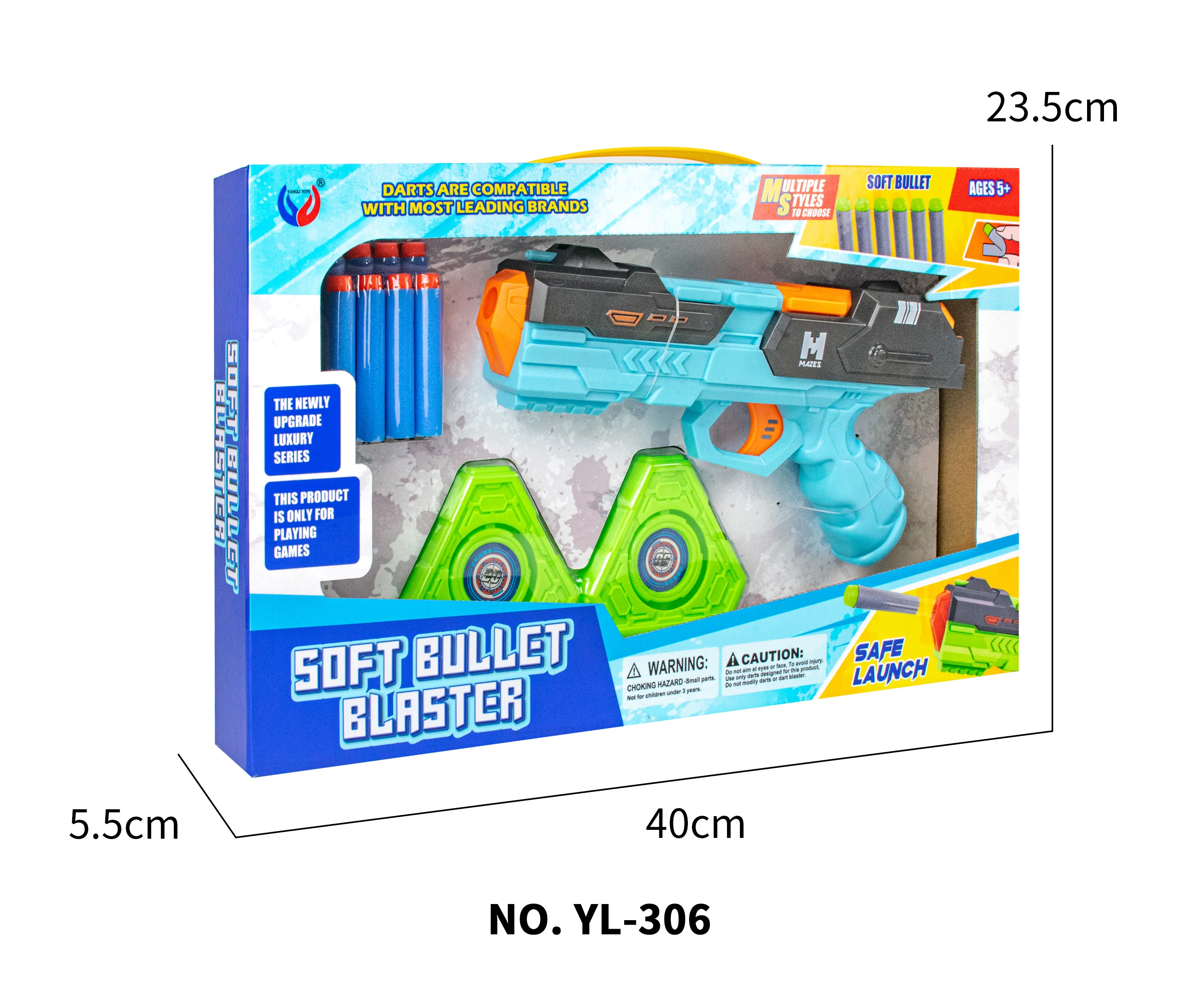 CE Best Automatic Boost Toy Army Gun Soft Bullet Gun Toy Gun Pistol That Shoot Rubber Bullet for Kid