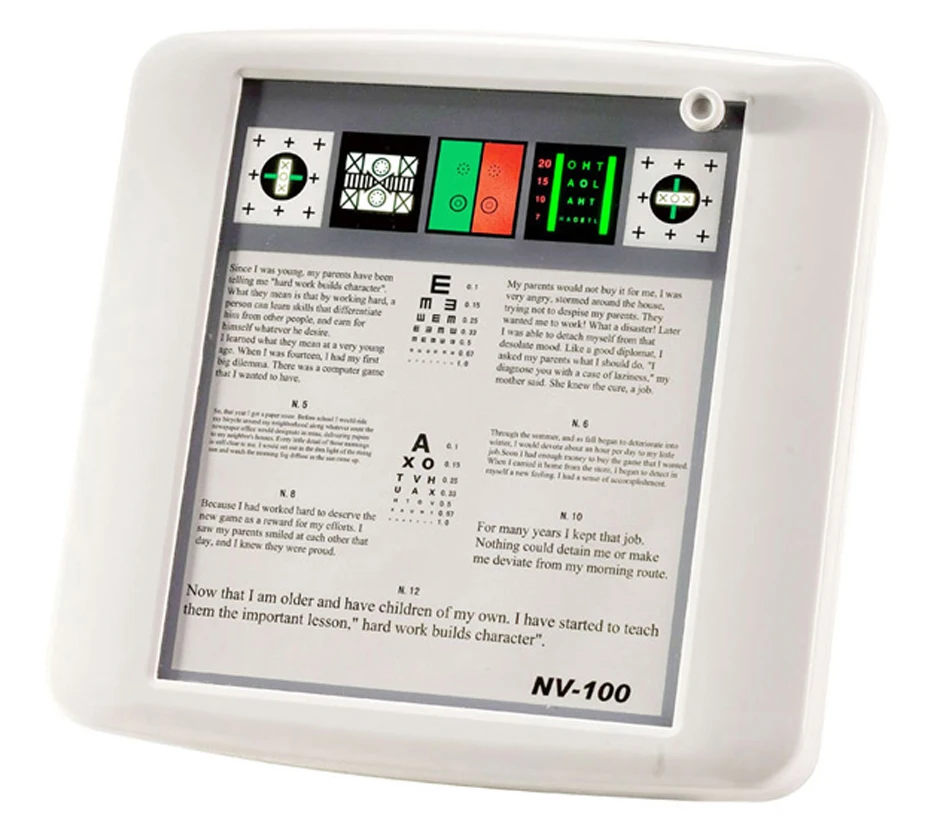 Low Price Near Vision Tester Nv-100 Led Mulity- Function Visual Acuity Charts