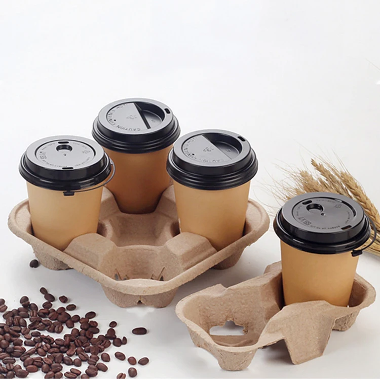 Disposable Corrugated Paper Cup Holder For Coffee Tea Cola Drinking –  Fastfoodpak