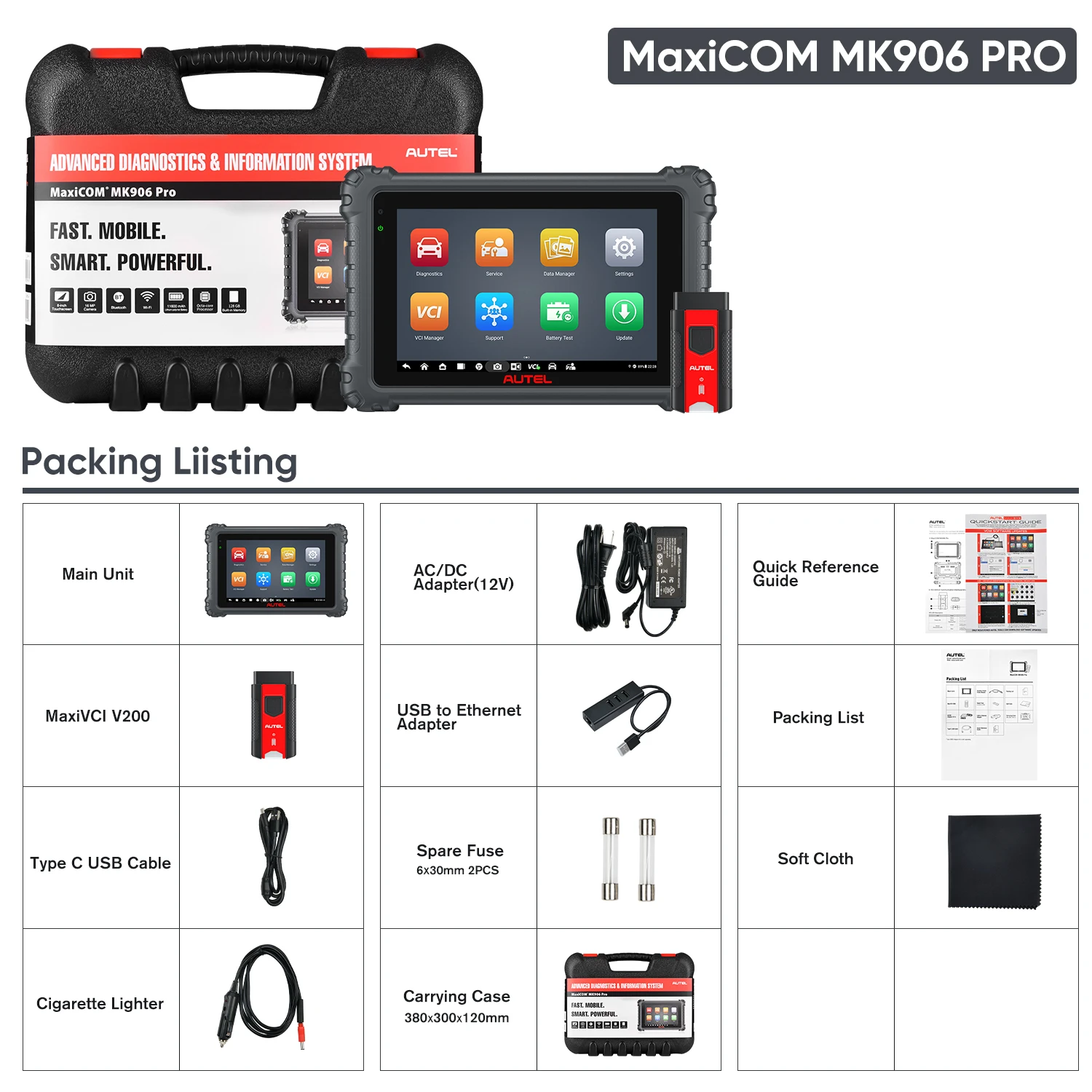 Autel MK906 PRO OBD2スキャナーECUコーディング診断ツール
