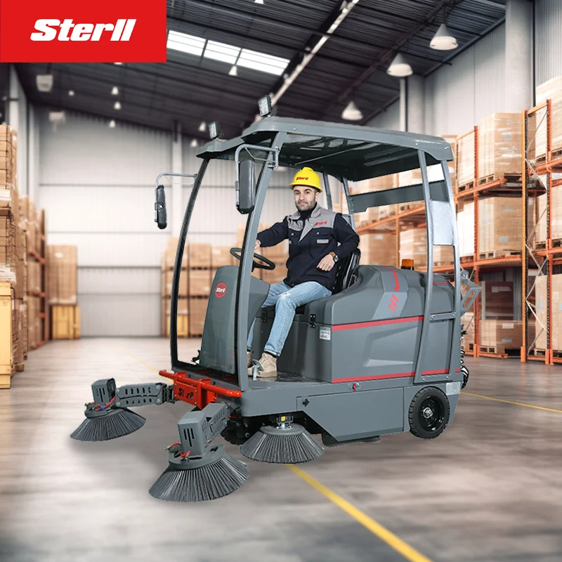 Sterll ST8 Industrial cement sweeper Dirt road sweeper High power shed sweeper