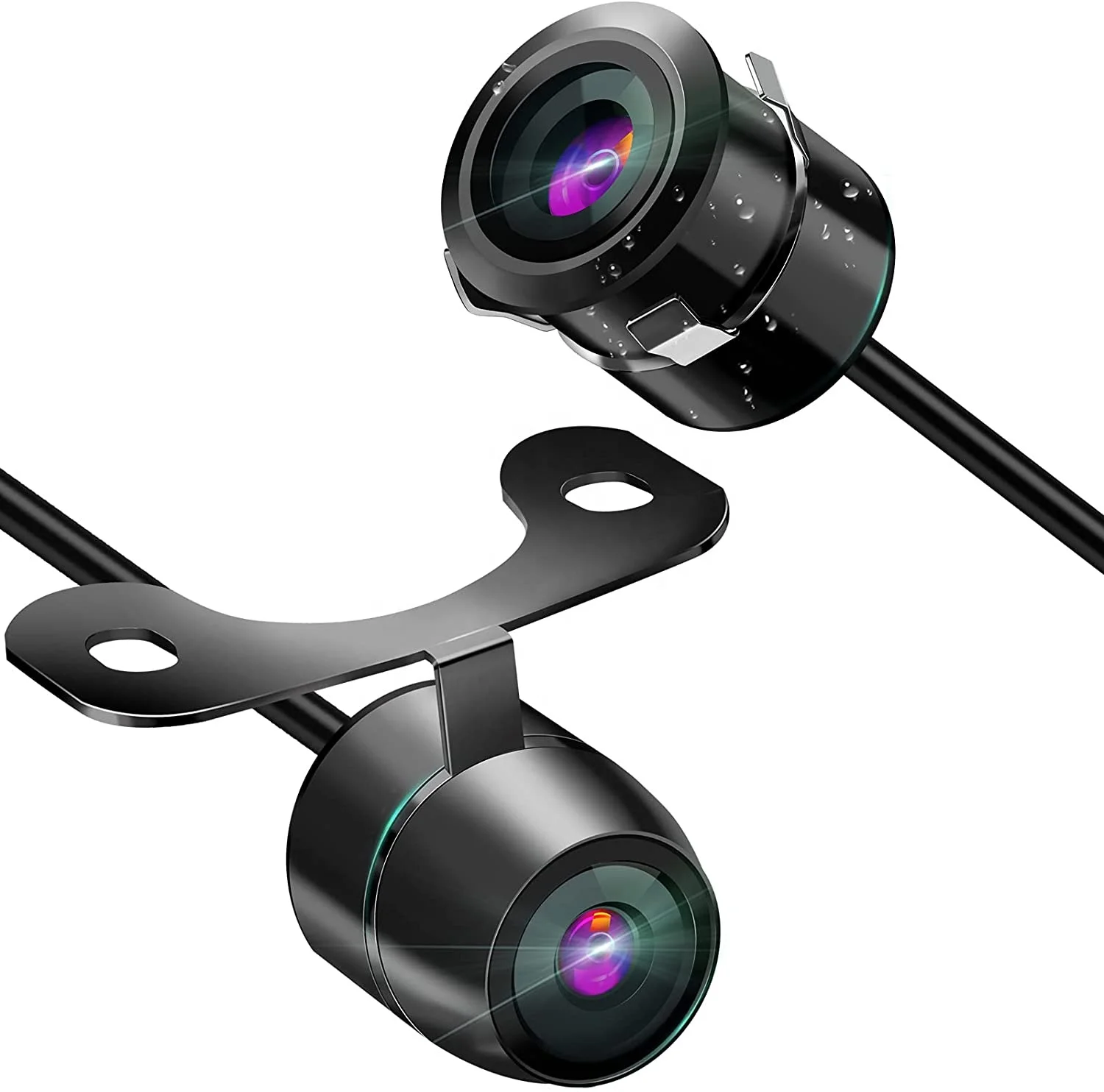 Free Sample Ip68 Waterproof Car Front View 120  Degree Camera Car Bumper Camera 18.5mm Mini Hidden Rear View Reverse Car Camera