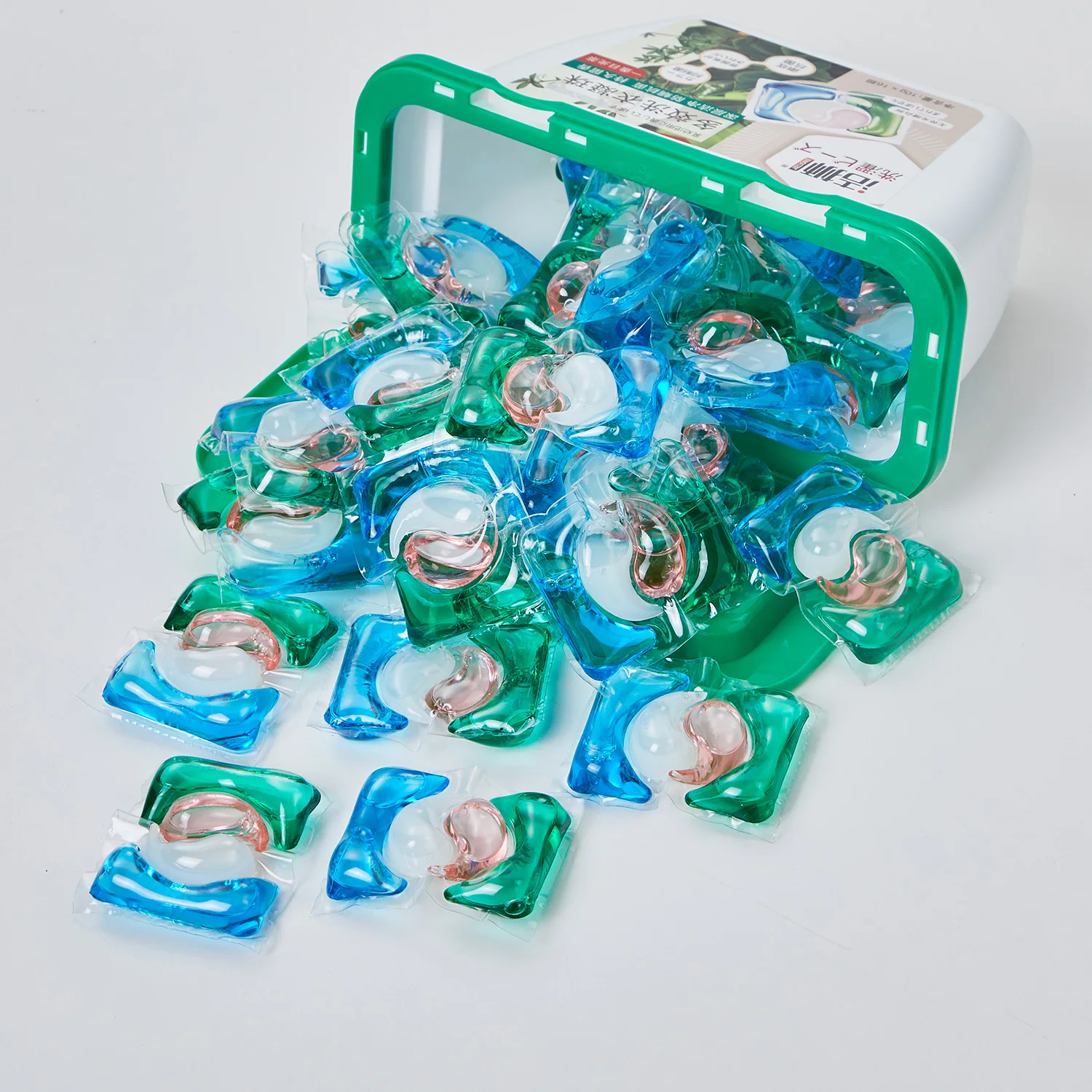 OEM ODM Jieshi Four-in-One Tough Laundry Detergent Pods Multi-Effect Ball Washing Beads Capsules