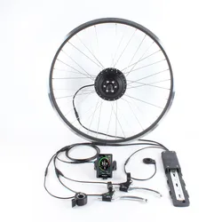 500W 36V 48V бесщеточный прямая мотор для центрального движения Запчасти для электровелосипедов комплект для переделки электрического велосипеда с батареей набор тянуть