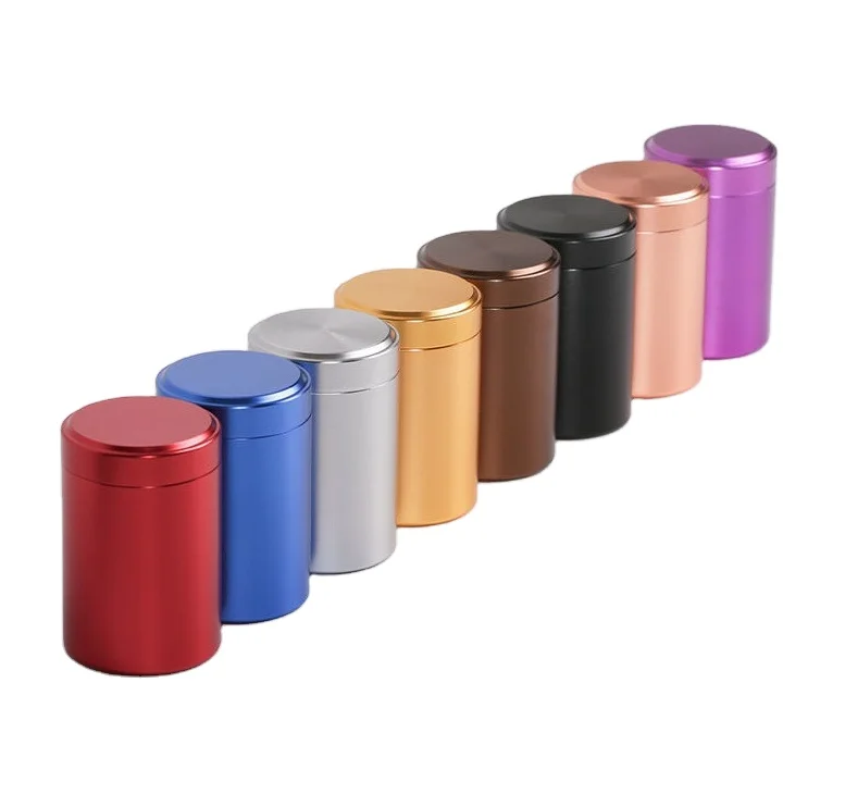 5g 15g 25g 30g 50g 60g 80g 100g Screw Top Metal Containers Aluminum Jar Tin Can with Lids Silver Black Gold Metal Aluminum Tin