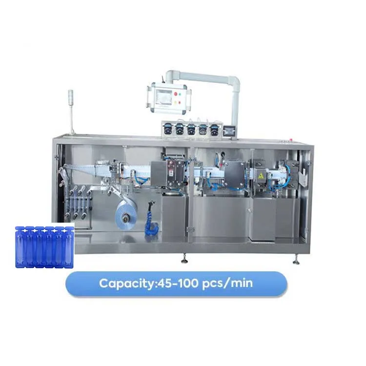 Automatic 5ml 10ml 30ml Plastic Ampoule Bottle Sealing Liquid Filling Machine
