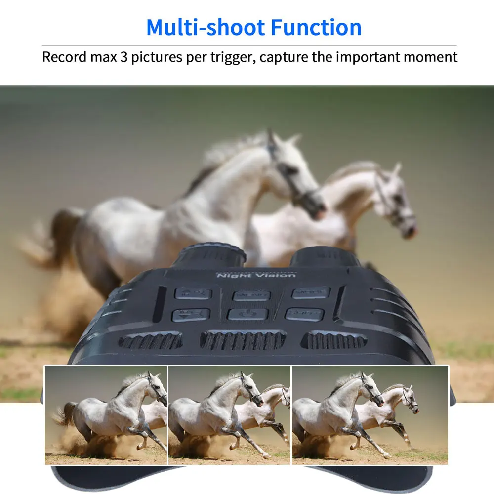 Цифровой инфракрасный бинокль ночного видения goldrice, прибор для записи 100% года в темноте, HD-изображение