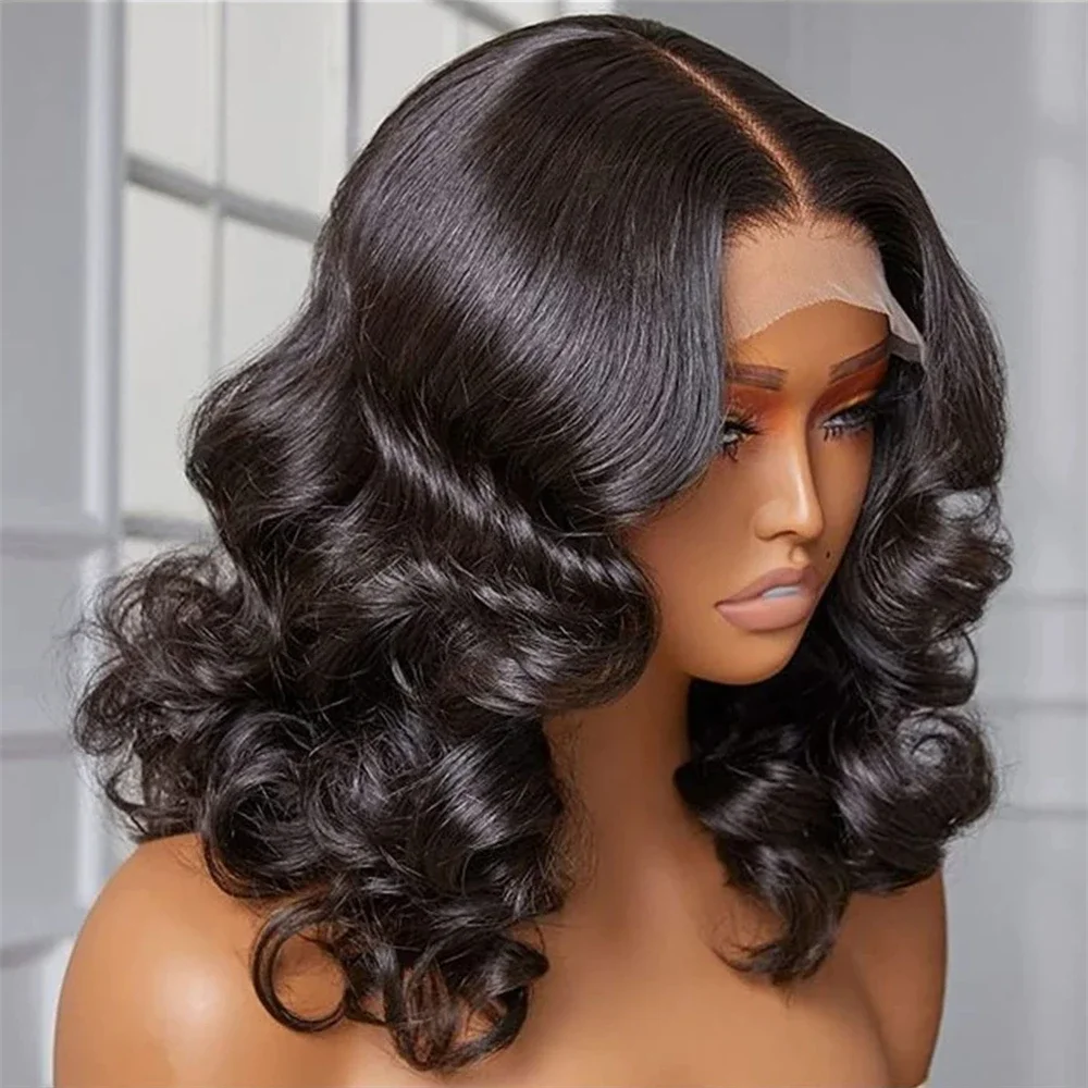 Brazilian Body Wave Short Bob Frontal Human Hair Wig_voghion.com