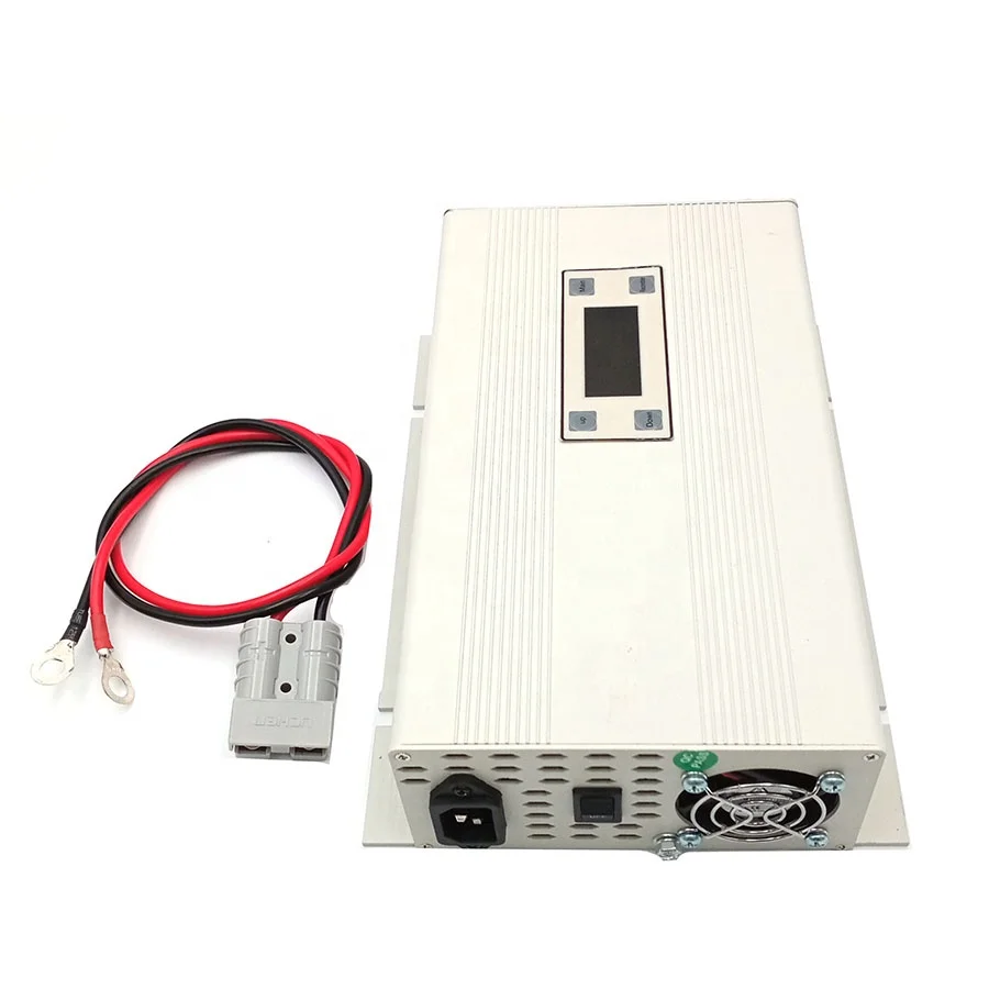 CE ROHS  Intelligent 8 Steps Charing Smart Automotive  Battery Charger 12v 24v 48v 8A 15A 20A 25A 50A