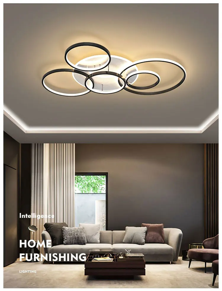 Modern Minimalist Gold Black Living 