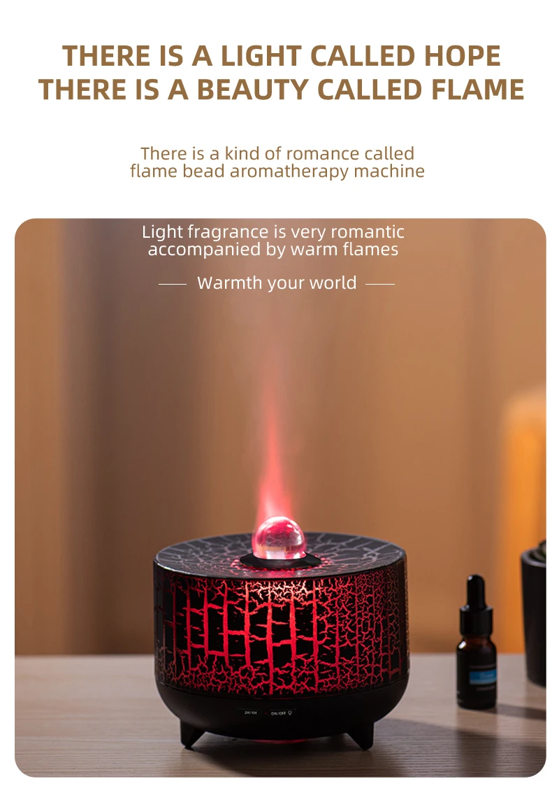 Remote Control 300ml Aromatherapy 7 Colors Essential Oil Crack Shape ...