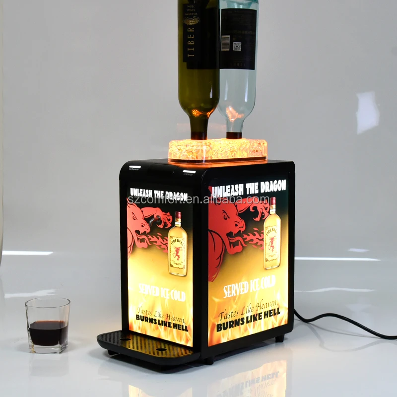Home bar Liquor Dispenser Built in Wine Two Bottles of Wine