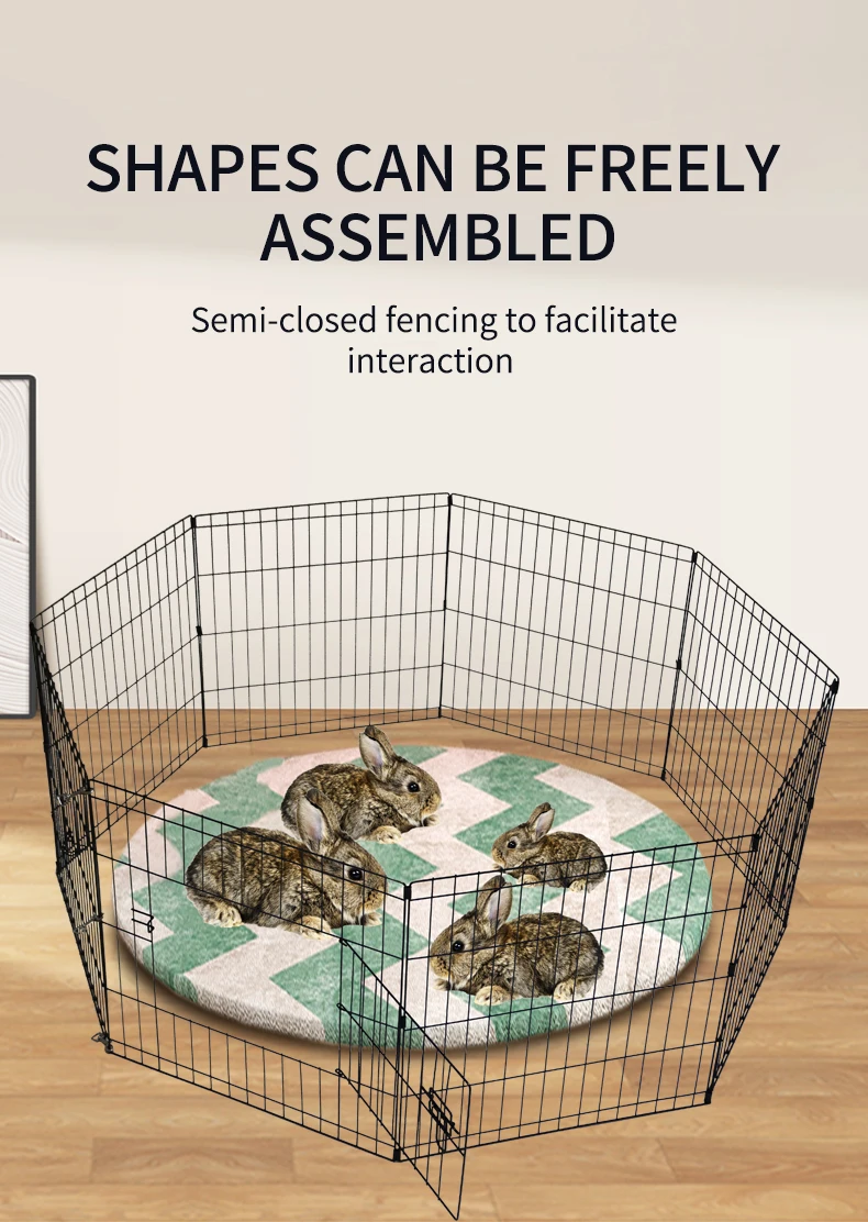 Extra Large Foldable Rabbit Hutch - Perfect for Poultry & Pets