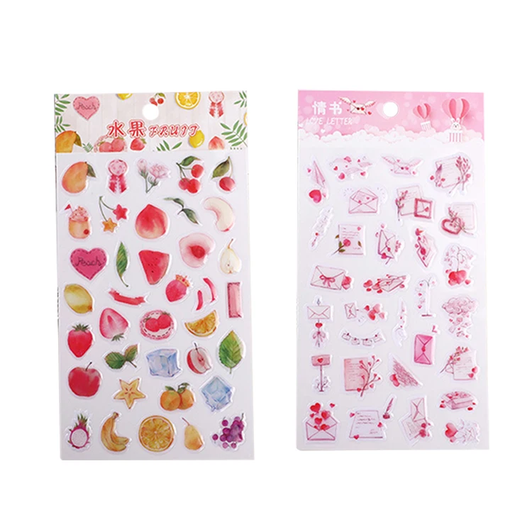 Пуля для журнал «сделай сам», винтажные бумажные наклейки, скрапбукинг, акварельные декоративные милые 3D украшения для дома на заказ, полипропиленовый пакет OEM/ODM