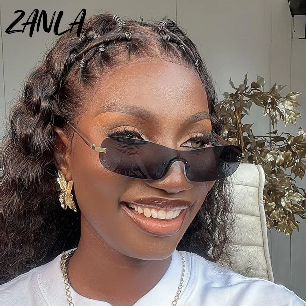 Shop Our Y2K Rimless Sunglasses Women Fashion Small Square