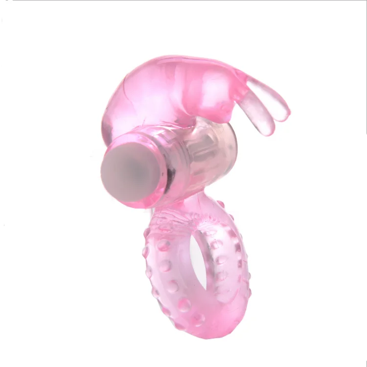 Vibrating Stretchy Rabbit Cock Ring with Bullet Vibrator - Waterproof Delay  Device for Men