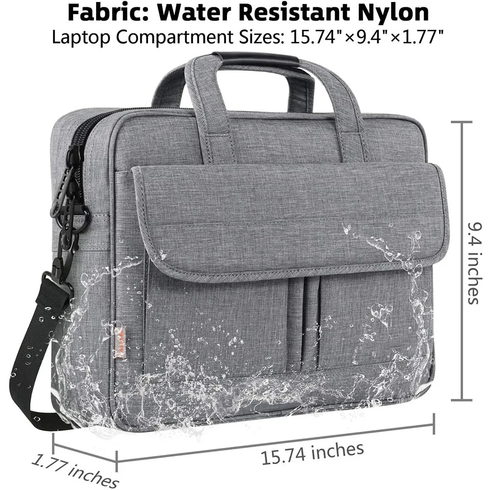 Большая мужская деловая сумка-тоут через плечо мессенджеры для ноутбука