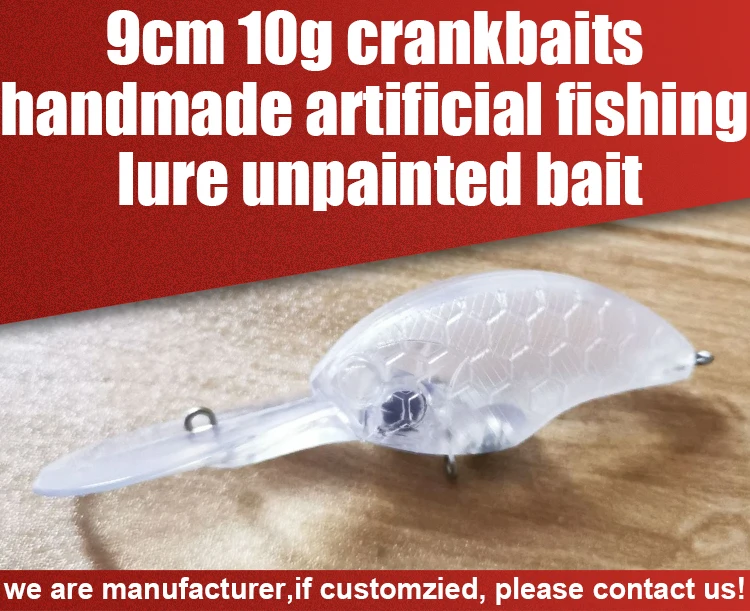 Long Bill Japan Cranbait Lure 10g90mm Diy Blanks Body Deep Diving ...