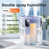 Purple-double nozzle-usb plug-in-warm nightlight