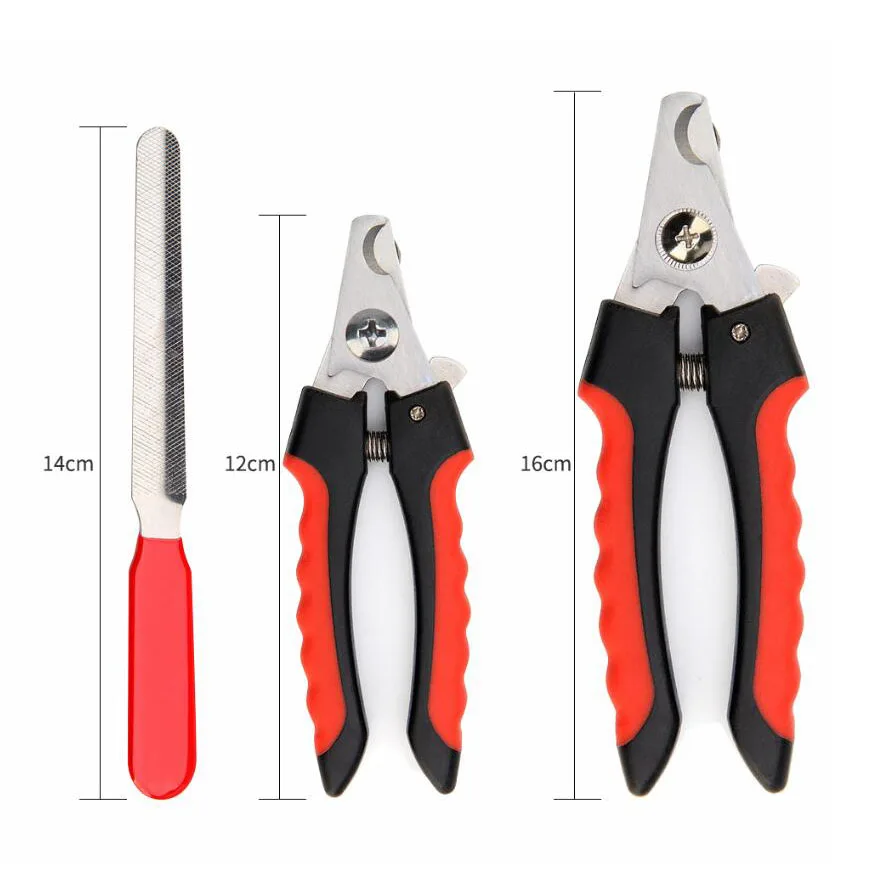 Professional Dog Pet Nail Clipping Kit Scissors Stainless Steel Safety Easy Squeeze Grooming