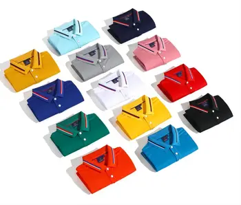 new arrival men's printed polo shirt silk cotton custom Logo Plain Golf Polo T-shirts Custom unisex polo t shirts