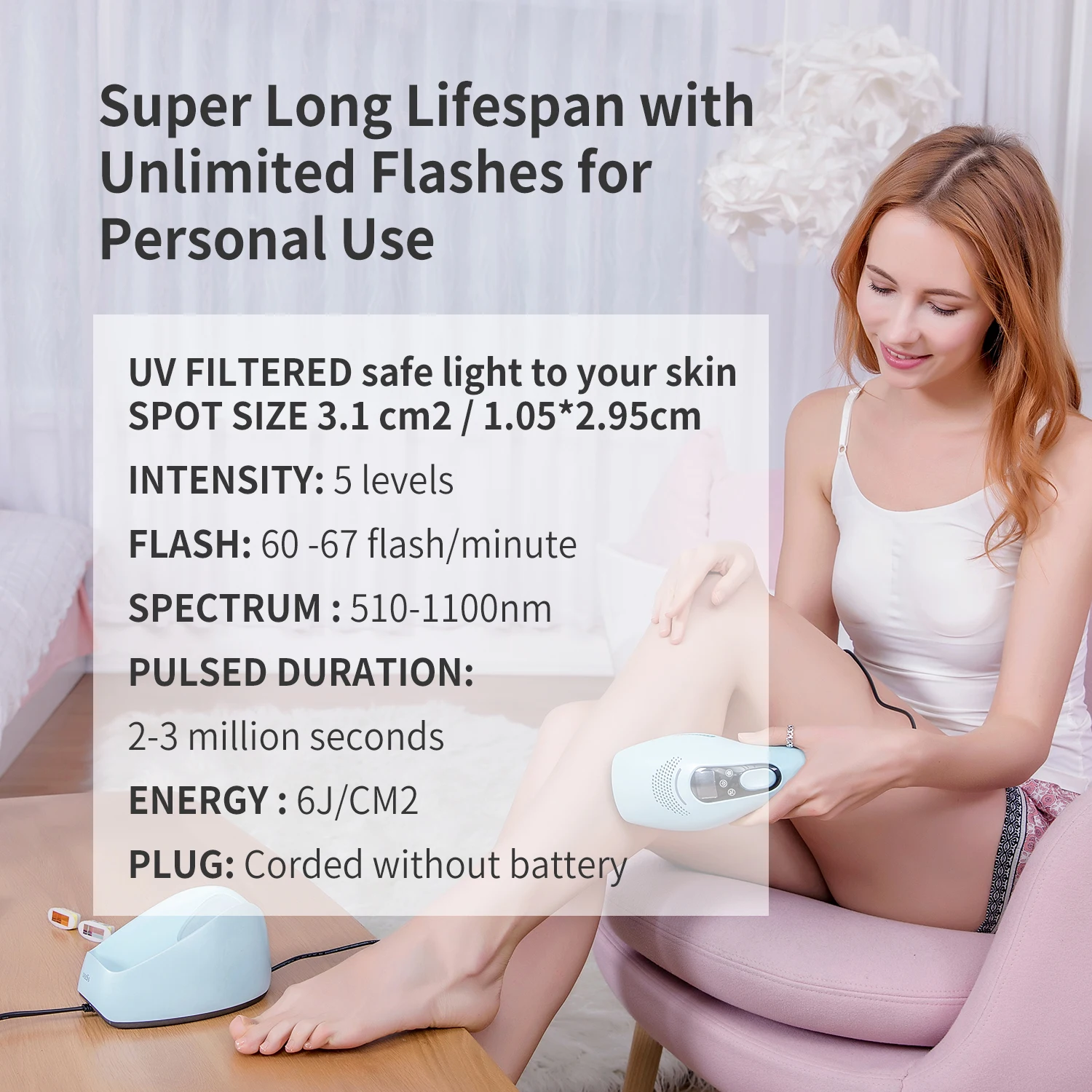 Deess Gp590 Portable Home Laser Hair Removal Ipl Machine Ipl Hair