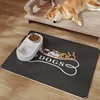 Tapis pour animaux de compagnie en cuir double face - pour chiens à riz sec