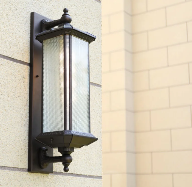 Traditionell Aluminium LED Wandlampe Villa Wall Sconce Lamps Dekorativ IP65 Outdoor Wall Light