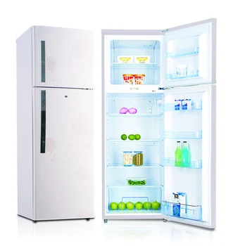 KD352F Stainless Steel Compressor top-Freezer Refrigerator Household & hotel use OEM brand