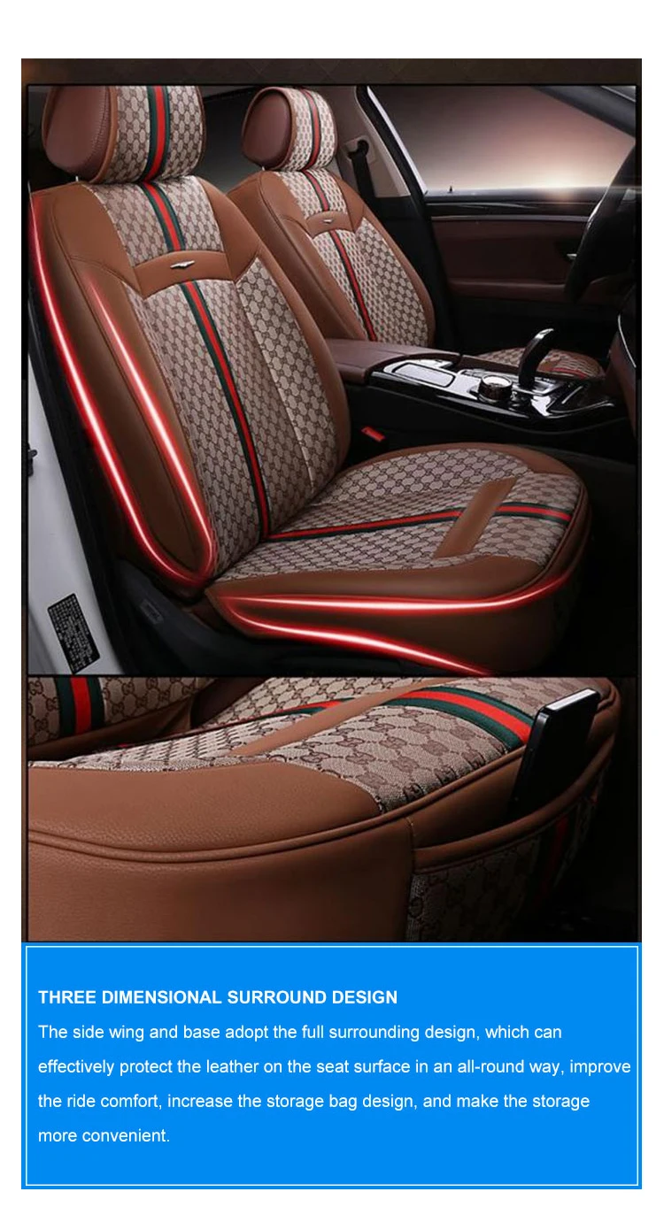 Gucci print online car seat covers