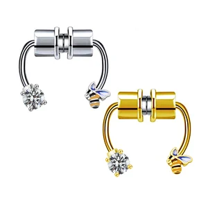 Body Piercing Jewelry Stainless Steel Fake Septum Nose Non Piercing Magnetic Faux Septum Rings Steel