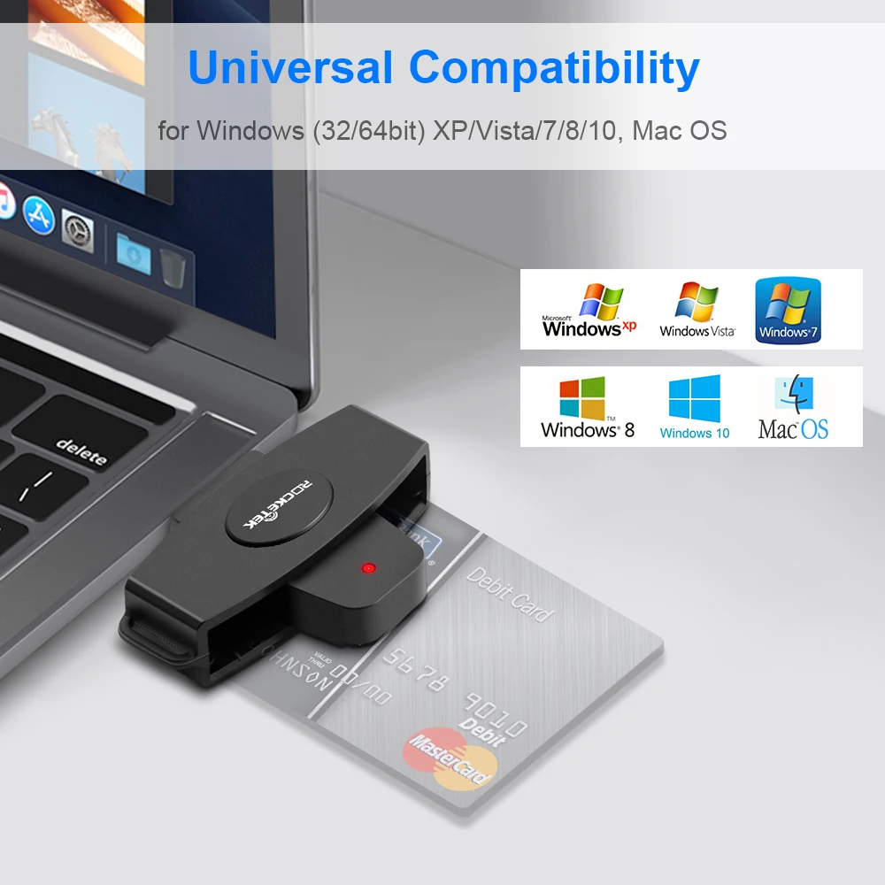 Wholesale External Installation USB Credit Smart Card Reader Writer CAC Card Reader for Computer and ATM EMV
