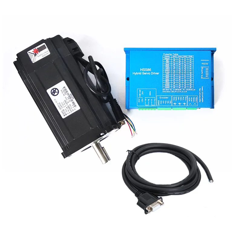 Kit Moteur Pas à Pas Boucle Fermée Nema23 3.6 Nm – Moteur 57HBS30 + Driver HBS57, Pour CNC, Gravure, Mise à Niveau